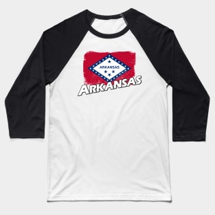 Arkansas flag Baseball T-Shirt